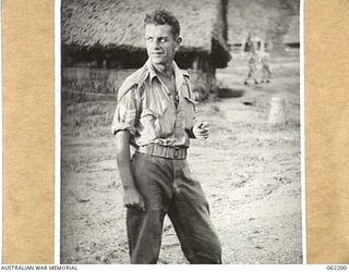 PORT MORESBY, PAPUA, NEW GUINEA. 1943-01-18. SX13471 SERGEANT G. R. MAINWARING, OFFICIAL WAR ARTIST, AUSTRALIAN MILITARY HISTORY SECTION, ATTACHED TO HEADQUARTERS, NEW GUINEA FORCE