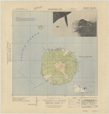 Provisional map, northeast New Guinea: Manam Island (Sheet Manam Island)