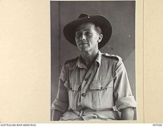 LAE, NEW GUINEA. 1945-10-04. LIEUTENANT COLONEL J.E. WAILES, HEADQUARTERS FIRST ARMY