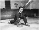 Kearney Kozai curling at the Granite Club, Seattle, January 1960