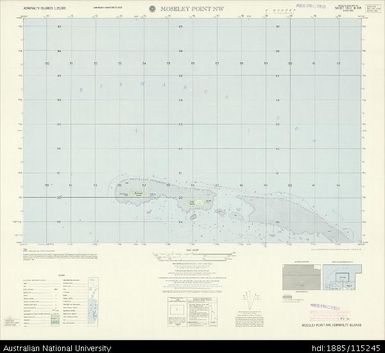 Papua New Guinea, Admiralty Islands, Moseley Point NW, Series: AMS T893, Sheet 3551 III NW, 1:25 000, 1957