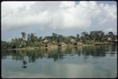 Houses in a village, at the shoreline