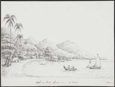 Speer, John, d 1848 :Ophare Harb[our]. Huahine, 20th Nov [18]45.