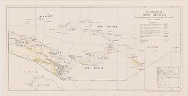 The Territory of New Guinea : map to accompany annual report for year ending 30th June 1939 / drawn by Property and Survey Branch, Dept. of the Interior