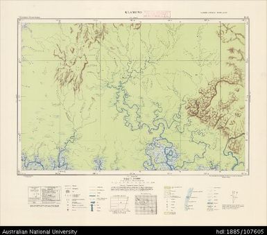 Indonesia, Western New Guinea, Klamono, Series: Nederlands-Nieuw-Guinea, Sheet 8-E, 1957, 1:100 000