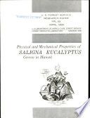 Physical and mechanical properties of saligna eucalyptus grown in Hawaii