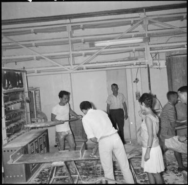 Interior of a bakery in Noumea, New Caledonia, 1967 / Michael Terry