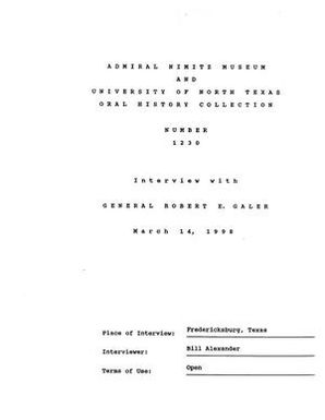 Oral History Interview with Robert Galer, March 14, 1998