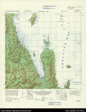 Indonesia, Dutch New Guinea, Wasior, Series: HIND 644, 1947, 1:250 000