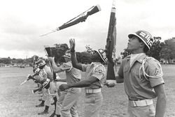 Arms Exhibition at Review, 1975 August 8