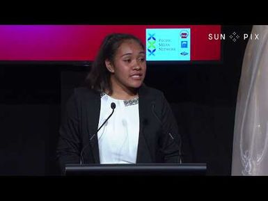 SunPix Pacific Peoples Awards 2017 - Tupou Neiufi speech