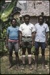 Tom and Tsapinde (l, r), assistants to council member Mai (center)