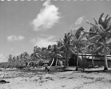 View of Barracks at Camp Dealey from the Beach