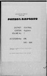 Patrol Reports. Central District, Kupiano, 1965-1966