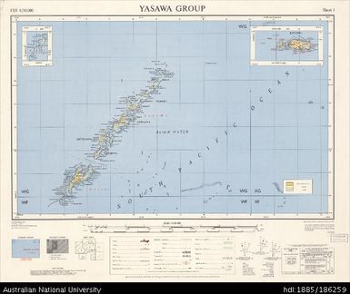 Fiji, Yasawa Group, Series: X522, Sheet 1, 1966, 1:250 000