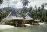 French Polynesia, beach bungalows on stilts