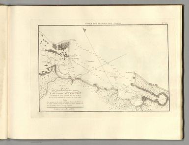 Plano del fondeadero de Carolína y del Puerto Escocés...