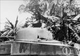 Military tank in Solomon Islands, 1940s