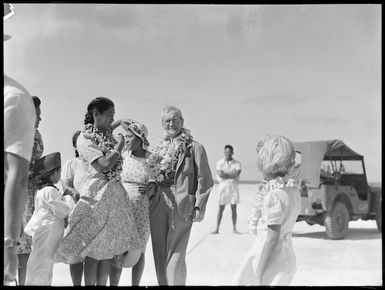 Group at Aitutaki airfield