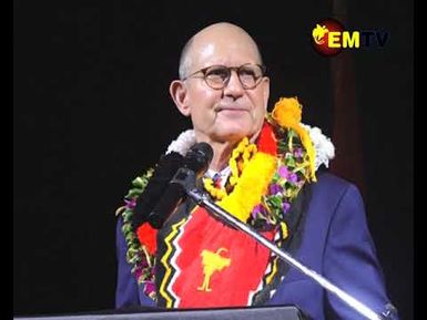 SDA PRESIDENT ARRIVES