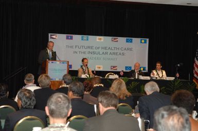 [Assignment: 48-DPA-09-29-08_SOI_K_Isl_Conf_AM] Insular Areas Health Summit [("The Future of Health Care in the Insular Areas: A Leaders Summit") at the Marriott Hotel in] Honolulu, Hawaii, where Interior Secretary Dirk Kempthorne [joined senior federal health officials and leaders of the U.S. territories and freely associated states to discuss strategies and initiatives for advancing health care in those communinties [48-DPA-09-29-08_SOI_K_Isl_Conf_AM_DOI_0449.JPG]