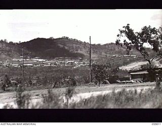 PORT MORESBY, NEW GUINEA. 1943-11-11. FOUR MILE VALLEY AND THE MURRAY BARRACKS AREA TAKEN FROM HEADQUARTERS, NEW GUINEA FORCE