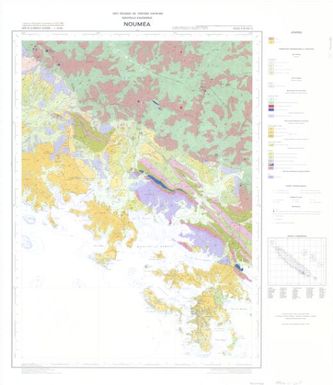 Carte geologique des Territoires d'Outre-mer Nouvelle Caledonie: Noumea (Sheet 31)