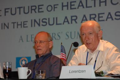 [Assignment: 48-DPA-09-30-08_SOI_K_Isl_Conf_Final] Final day of Insular Areas Health Summit [("The Future of Health Care in the Insular Areas: A Leaders Summit") at the Marriott Hotel in] Honolulu, Hawaii, where Interior Secretary Dirk Kempthorne [joined senior federal health officials and leaders of the U.S. territories and freely associated states to discuss strategies and initiatives for advancing health care in those communinties [48-DPA-09-30-08_SOI_K_Isl_Conf_Final_DOI_0882.JPG]