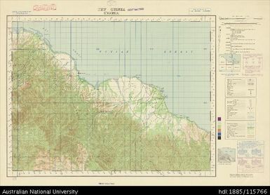 Papua New Guinea, Equatorial New Guinea, Singorkai, 1 Inch series, Sheet 1798, 1945, 1:63 360