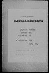 Patrol Reports. Morobe District, Wau, 1973 - 1974