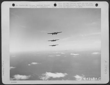 Northrop P-61 'Black Widows' In Flight. Saipan, Marianas Islands, January, 1945 (U.S. Air Force Number A64218AC)