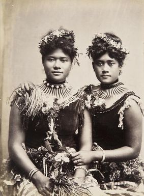 Two unidentified young women