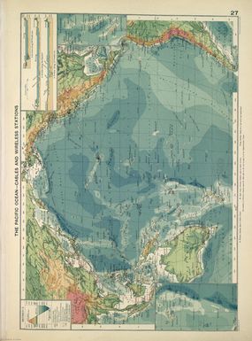 The Pacific Ocean-cables and wireless stations [Material cartográfico]
