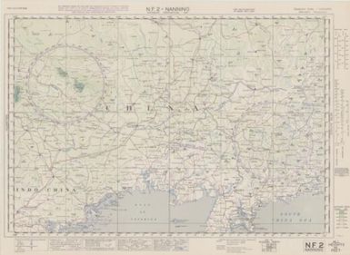 Australian aeronautical map: Nanning (Sheet NF2)