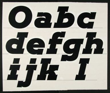 Churchward Montezuma Extra Bold Italic Hand Drawn Board