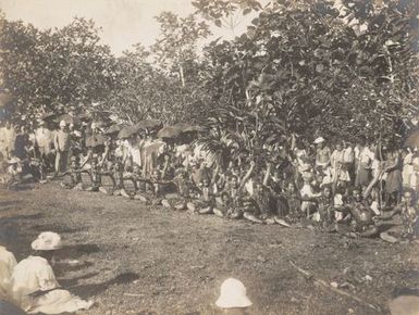 Group performance with spectators. From the album: Photographs of Apia, Samoa