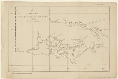 Sketch map of country between Daru and Dutch boundary, Papua (Recto 46)