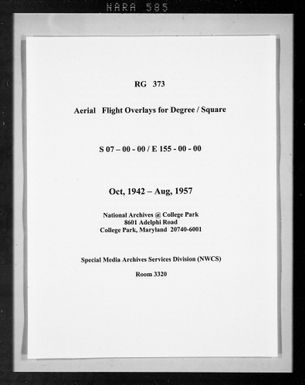 Overlay indexes for degree square 07S155E
