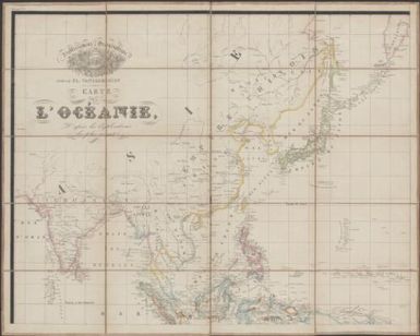 Carte de L'Océanie : d'après les explorations les plus recentes / fondé par Ph. Vandermaelen ; J.B. Blasseau scr