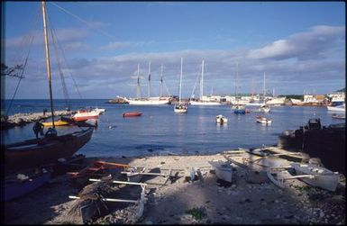 Marina with yachts, Rarotonga
