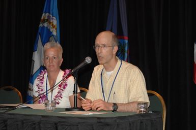 [Assignment: 48-DPA-09-30-08_SOI_K_Isl_Conf_Final] Final day of Insular Areas Health Summit [("The Future of Health Care in the Insular Areas: A Leaders Summit") at the Marriott Hotel in] Honolulu, Hawaii, where Interior Secretary Dirk Kempthorne [joined senior federal health officials and leaders of the U.S. territories and freely associated states to discuss strategies and initiatives for advancing health care in those communinties [48-DPA-09-30-08_SOI_K_Isl_Conf_Final_DOI_0810.JPG]