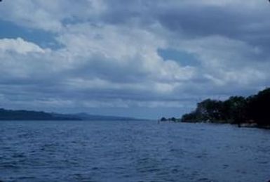 [Landscape of a body of water at Espiritu Santo, Vanuatu]