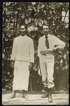 R.L. Stevenson with Samoan Chief. (Apia, Samoa)