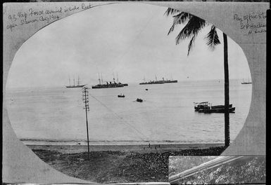 New Zealand ships, Apia, Samoa, during World War 1