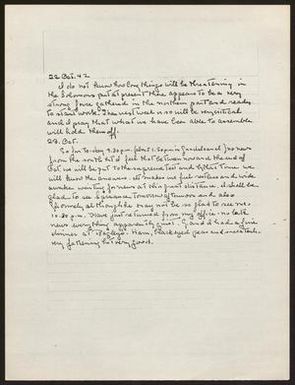 [Letter from Admiral Chester W. Nimitz - October 22-23, 1942]
