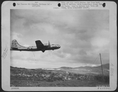 Boeing B-29 Superfortress 'Tokyo Local' Taking Off From An Airstrip On Saipan, Marianas Islands. (U.S. Air Force Number A61104AC)