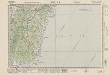 Australian aeronautical map (Sheet K9)