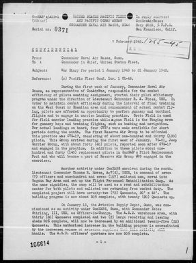 NAV AIR BASES, GUAM - War Diary, 1/1-31/45