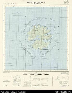 Solomon Islands, British Solomon Islands Protectorate, Santa Cruz Islands - Utupua Islands, Series: X711, Sheet 11-166-7, 1973, 1:50 000