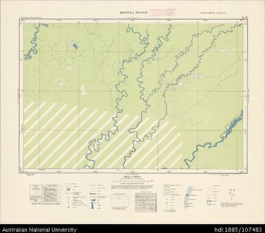 Indonesia, Western New Guinea, Modera Rivier, Series: Nederlands-Nieuw-Guinea, Sheet 20-W, 1956, 1:100 000